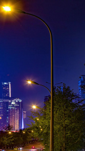 重庆山城都市夜景来福士视频
