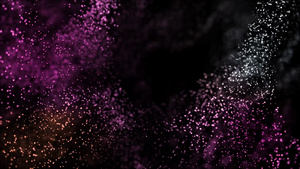唯美紫色漂浮粒子动态素材7秒视频