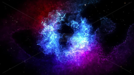 银河之眼宇宙星辰粒子空间特效4KAE工程视频