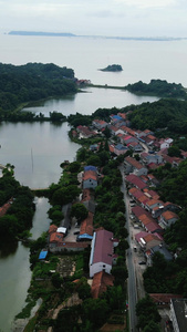 航拍湖南常德风光旅游景区视频