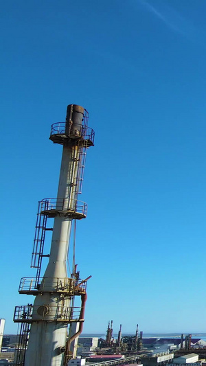 制盐工厂现代化工业风航拍视频120秒视频