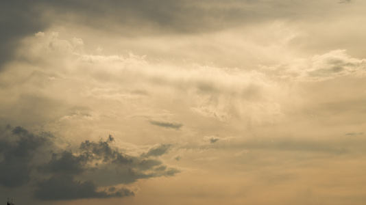 延时摄影天空运动的云层自然风光4k素材视频