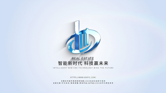 无插件简约质感LOGO绘制演绎视频