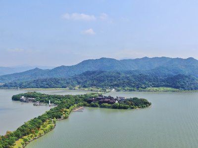 浙江最大的天然淡水湖4A东钱湖景区视频