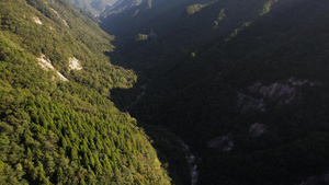 航拍5A安徽天堂寨白马大峡谷全景视频40秒视频