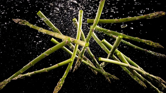 芦笋蔬菜造型升格1000帧升格视频视频