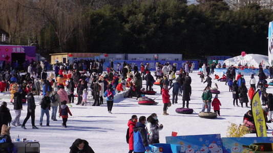 000化学雪场冰雪嘉年华北京紫竹院  紫竹院公园  4A级景区视频