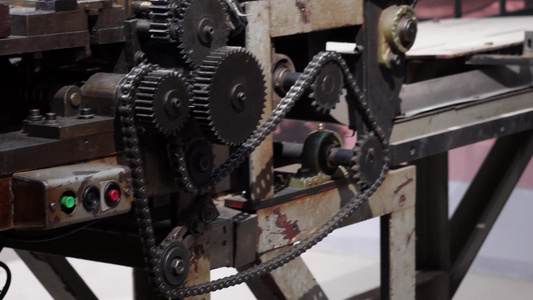 齿轮机械工业设计印刷机零件视频
