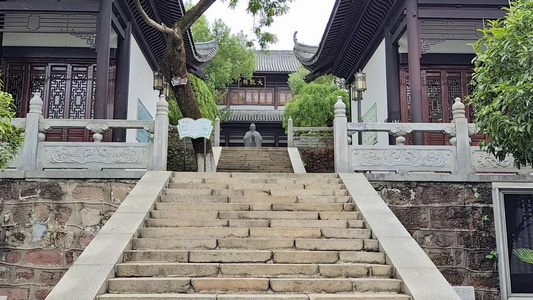 衡阳石鼓书院寺庙古建筑视频