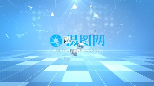 简洁LOGO光效演绎视频