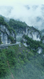 航拍湘西乌江最美盘山路云海沿河乌江山峡风景名胜区视频