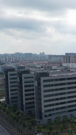 上海嘉定新城11号线地铁上海城市素材航拍15秒视频