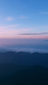 牛背山上日出青山绿水视频