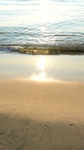 海滩上的浪花旅游度假视频