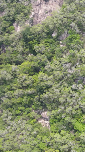 航拍泉州清源山景区陡峭石峰步行石阶5A景区21秒视频