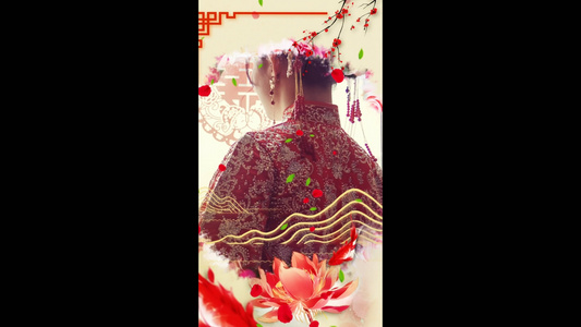 唯美的中国风水墨婚礼AE模板视频