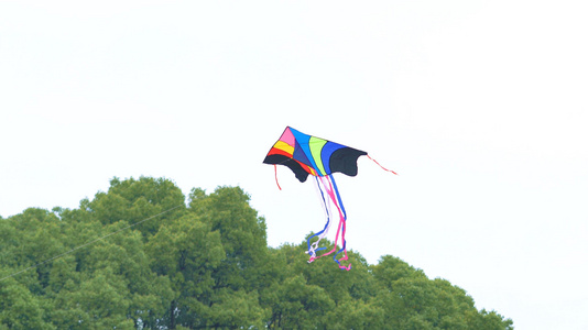 4k天空中的风筝视频