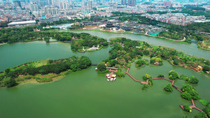 广州海珠区海珠湖公园水域湖泊广州旅游47秒视频