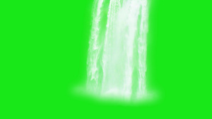 瀑布特效绿幕素材15秒视频
