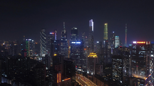 珠江新城夜景视频