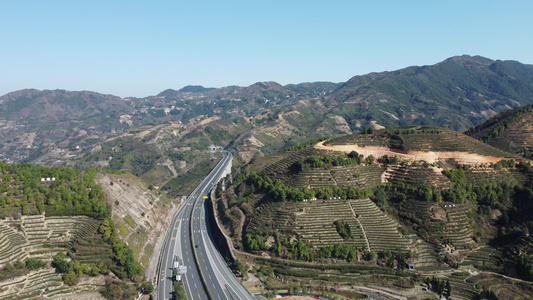 航拍高山茶园感德茶山 视频