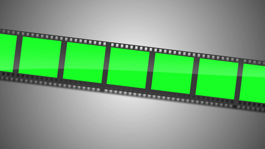 滚动胶卷特效绿幕素材视频