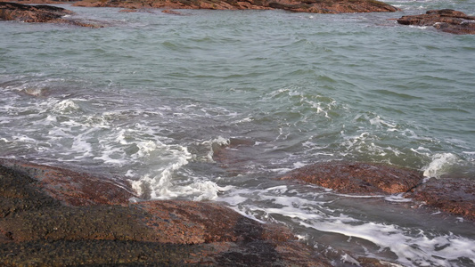 大海海浪浪花升格视频视频