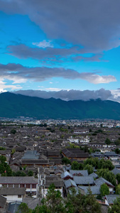 延时中国云南丽江古城素材旅游景点视频