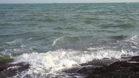 大海海浪浪花升格视频视频