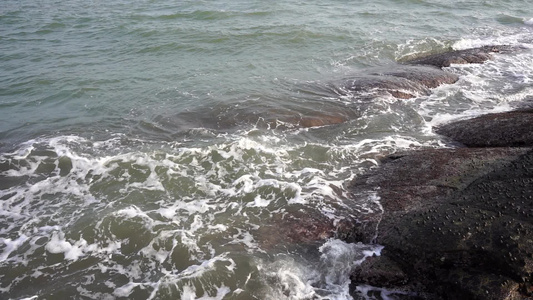 大海海浪浪花升格视频视频