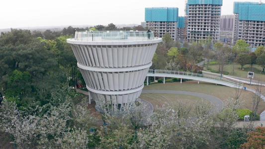 实拍城市公园片段1视频