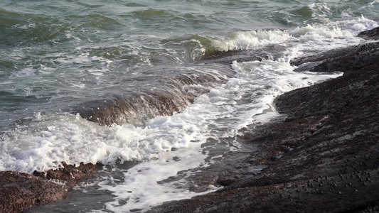 大海海浪浪花升格视频视频