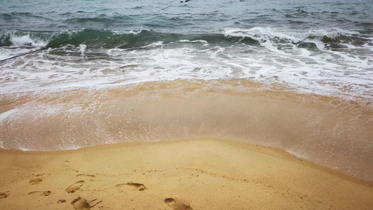 海边沙滩海浪视频