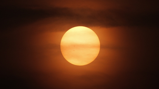 太阳日出日落夕阳傍晚黄昏清晨长焦特写4K视频