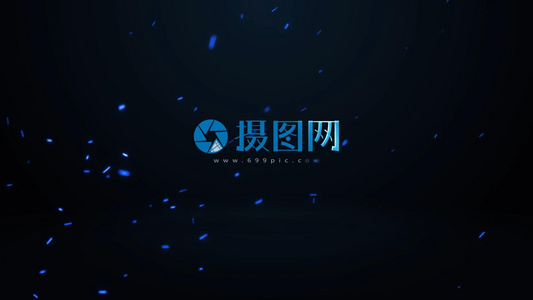 粒子logo动画AE模板视频