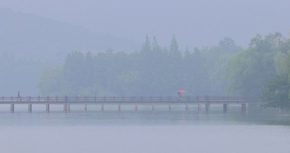 细雨中的长桥视频