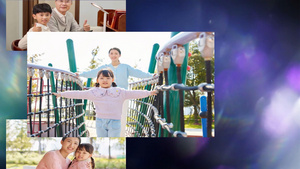 绘声绘影X10时尚简洁的家庭照片滚动放大展示132秒视频