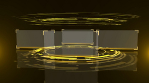 科技圆形旋转光线相框透明背景视频元素15秒视频