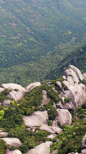 航拍福建5A国家级风景名胜区太姥山乌龙岗游览区视频地质公园视频