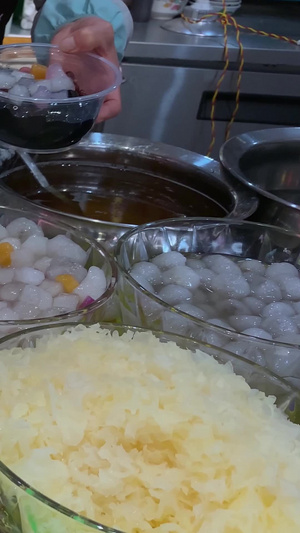 福建漳州美食小吃四果汤视频合集传统小吃33秒视频