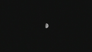 月亮半月上弦月实拍46秒视频