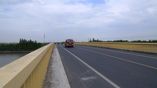 上海郊区道路桥梁视频