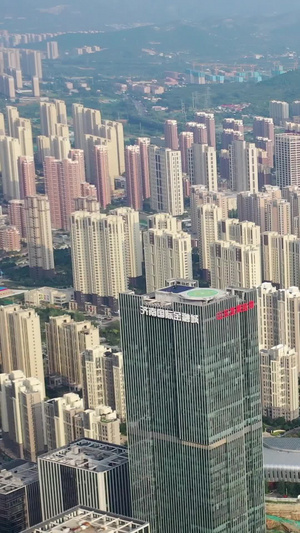 济南高新区城市风光航拍视频商务区28秒视频