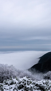 南川金佛山金龟朝阳雪山云海延迟拍摄5A景区视频