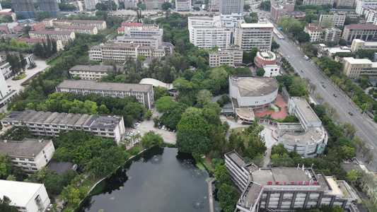 航拍福建福州大学视频