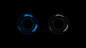 科技HUD圆圈动画15秒视频