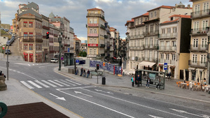 葡萄牙波尔图街景延时24秒视频