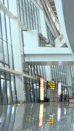 机场实拍指示牌素材城市交通60秒视频