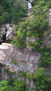 5A洛阳白云山九龙大峡谷景观区会龙瀑布航拍视频旅游目的地视频