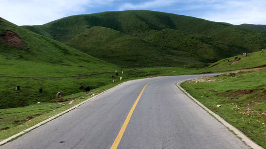 自驾行驶在盘山公路第一视角视频视频